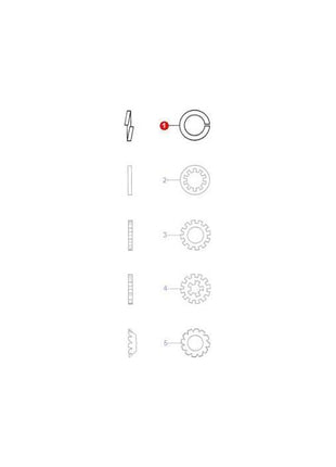 Massey Ferguson - Washer Spring 1/4 - 353441X1 - Farming Parts