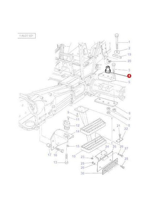 Massey Ferguson - Cab Mounting - 1612171M1 - Farming Parts