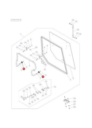 Massey Ferguson - Washer - 3902145M1 - 4297953M1 - Farming Parts