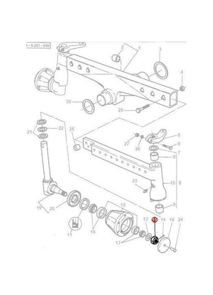 Massey Ferguson - Castle Nut - 882263M1 - Farming Parts