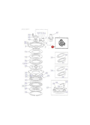 Massey Ferguson - Clutch Assy 11 - 3620401M91 - Farming Parts