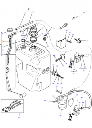 Massey Ferguson - Fuel Sender Unit - 3762526M91 - Farming Parts