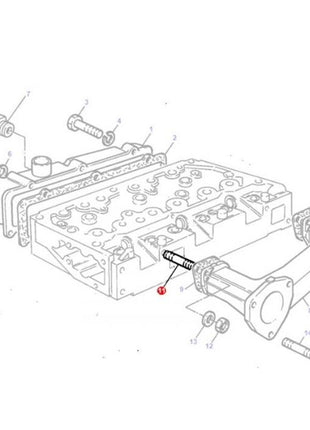 Massey Ferguson - Stud Exhaust Manifold - 731327M1 - Farming Parts