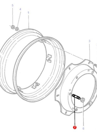 Massey Ferguson - Front Wheel Stud - 3384595M2 - Farming Parts