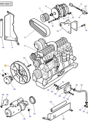 Massey Ferguson - Fan - 4286630M1 - Farming Parts