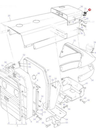 Massey Ferguson - Hook - 001667U1 - Farming Parts