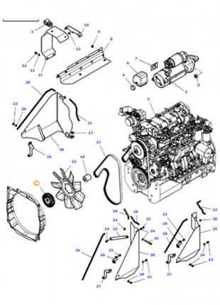 Massey Ferguson - Fan Clutch - 3786156M2 - Farming Parts