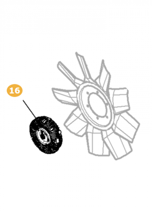 Massey Ferguson - Fan Clutch - 3786156M2 - Farming Parts