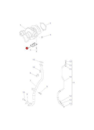 Massey Ferguson - Gasket Turbo - 4224185M1 - Farming Parts