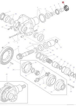 Massey Ferguson - Nut Differential - 3426023M1 - Farming Parts