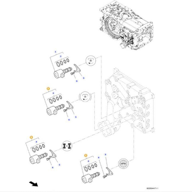 Massey Ferguson - Electrovalve - 3794718M4 - Farming Parts