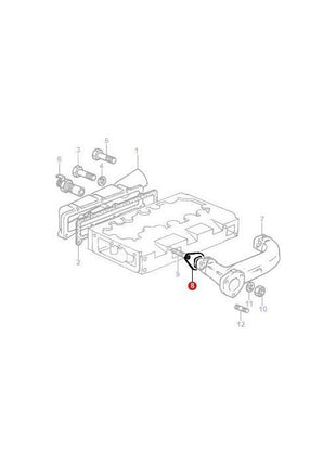 Massey Ferguson - Gasket Exhaust Manifold - 4222050M1 - Farming Parts