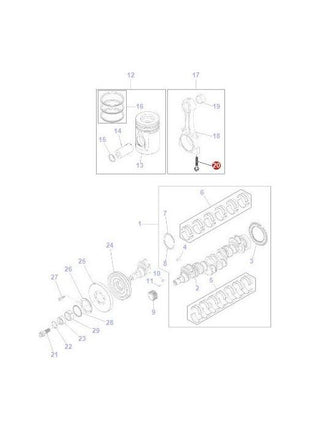 Massey Ferguson - Bolt Conrod - 4224864M1 - Farming Parts