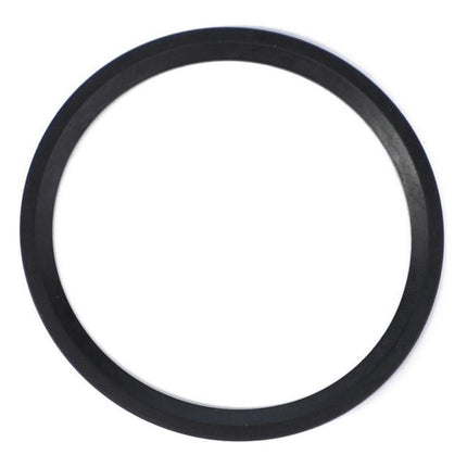 A black rubber O-ring, known as the Massey Ferguson - Gasket - 380021X1 by AGCO, often utilized as a wet clutch strainer gasket, on a white background. Ideal for many Massey Ferguson models where genuine gaskets are required.