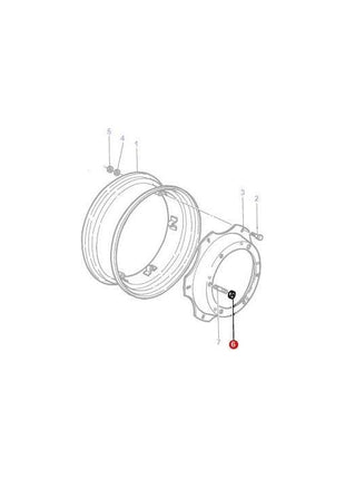 Massey Ferguson - Wheel Nut Front - 3712611M2 - Farming Parts
