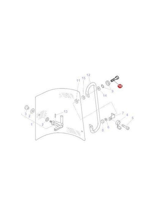 Massey Ferguson - Screw Window Mechanism - 3011842X1 - Farming Parts