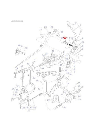 Massey Ferguson - Hand Throttle Cable - 3759023M91 - Farming Parts