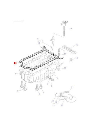 Massey Ferguson - Sump Gasket - 3641273M1 - Farming Parts