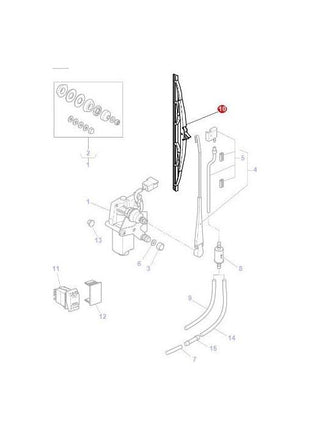 Massey Ferguson - Wiper Blade - 4275049M1 - Farming Parts