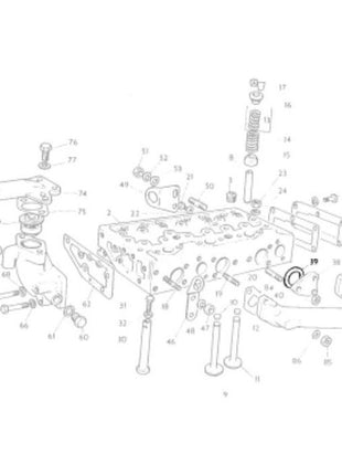 Massey Ferguson - Gasket Combustion Cap - 746473M1 - Farming Parts