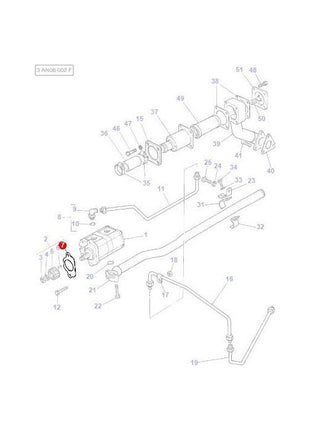 Massey Ferguson - Gasket - 1687018M2 - Farming Parts