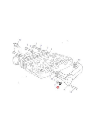 Massey Ferguson - Nut Exhaust Manifold - 1476027X1 - Farming Parts