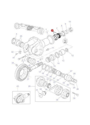 Massey Ferguson - Bearing Differential - 339394X1 - Farming Parts