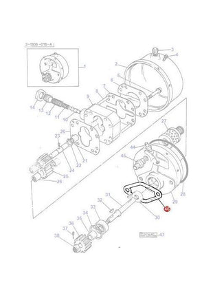 Massey Ferguson - Gasket - 4223578M1 - Farming Parts