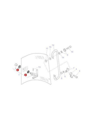 Massey Ferguson - Rubber Washer Side Window - 3478052M1 - Farming Parts