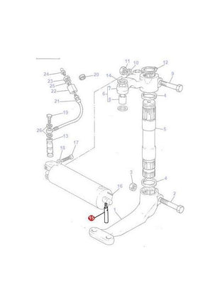 Massey Ferguson - Pin - 898366M2 - Farming Parts