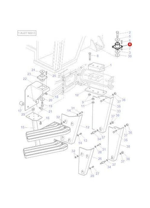 Massey Ferguson - Cab Mounting Rear - 3712694M1 - Farming Parts