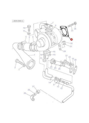 Massey Ferguson - Gasket Silencer - 3637591M1 - Farming Parts