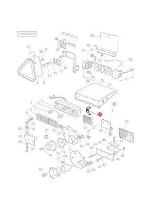 Massey Ferguson - Bridle Light Fixing - 3713696M2 - Farming Parts