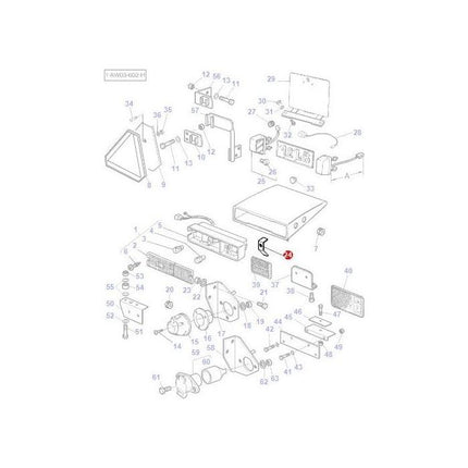 Massey Ferguson - Bridle Light Fixing - 3713696M2 - Farming Parts