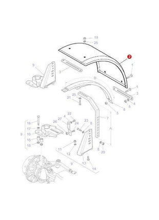 Massey Ferguson - Fender Skin 520mm - 3779567M2 - Farming Parts