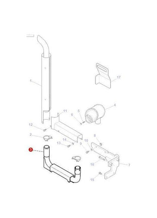 Massey Ferguson - Tube - 4272146M1 - Farming Parts