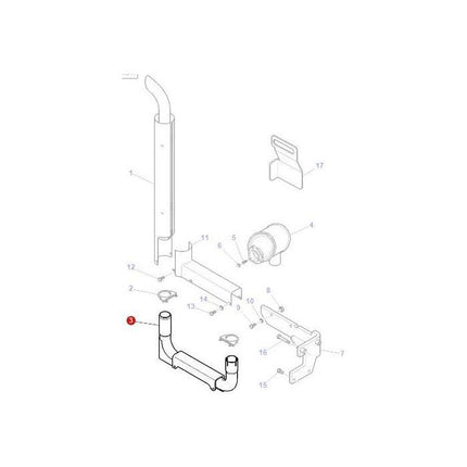 Massey Ferguson - Tube - 4272146M1 - Farming Parts