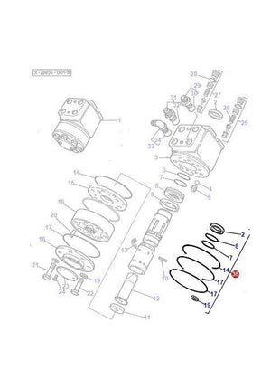 Massey Ferguson - Seal Kit Orbital Unit - F360400090020 - Farming Parts