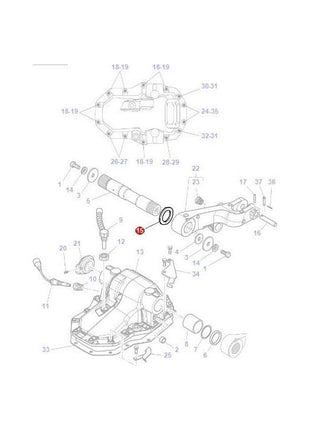 Massey Ferguson - Washer Lift Shaft - 3793675M1 - Farming Parts