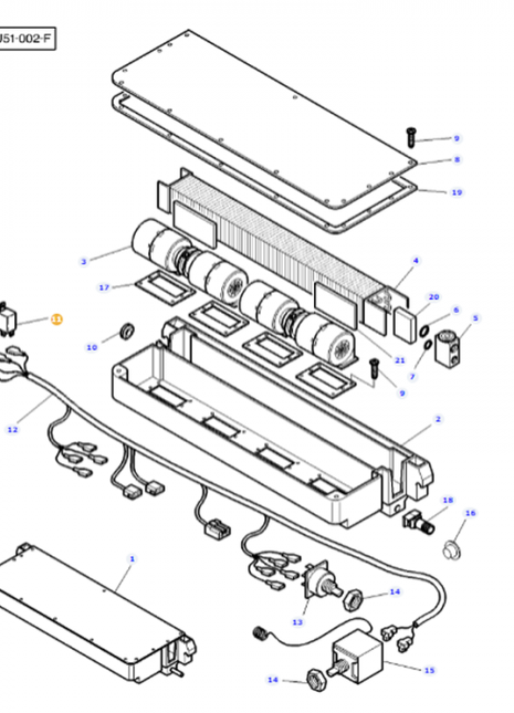 Massey Ferguson - Relay 12V - 3901509M1 / ACW0801040 / ACX3458080 - Farming Parts