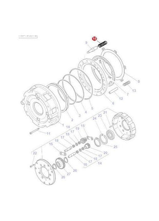 Massey Ferguson - Spring Power Shuttle - 3790266M3 - Farming Parts