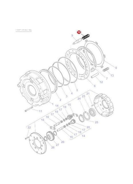 Massey Ferguson - Spring Power Shuttle - 3790266M3 - Farming Parts