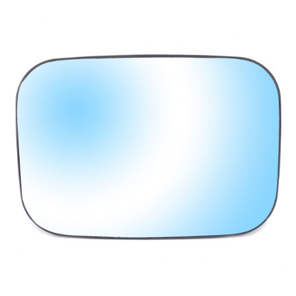 The Massey Ferguson Mirror Glass (model number 3905548M91) by AGCO, features a rectangular shape with rounded edges that reflect a gradient of light blue and white colors.