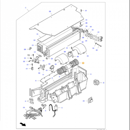 Massey Ferguson - Blower - 3909575M91 - Farming Parts