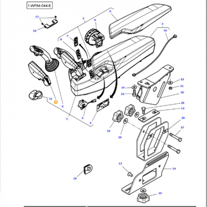 Massey Ferguson - Shifter - 3909731M91 - Farming Parts