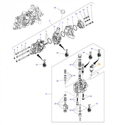 Massey Ferguson - Solenoid Valve Kit - 3909832M91 - Farming Parts