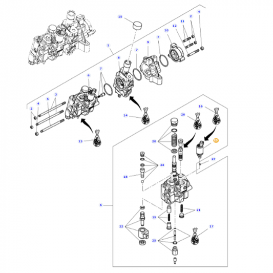 Massey Ferguson - Solenoid Valve Kit - 3909832M91 - Farming Parts