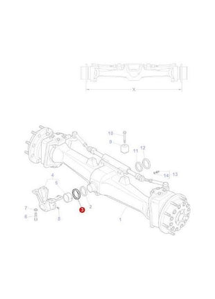 Massey Ferguson - Gasket - 3712074M1 - Farming Parts