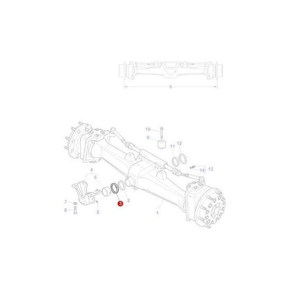 Massey Ferguson - Gasket - 3712074M1 - Farming Parts