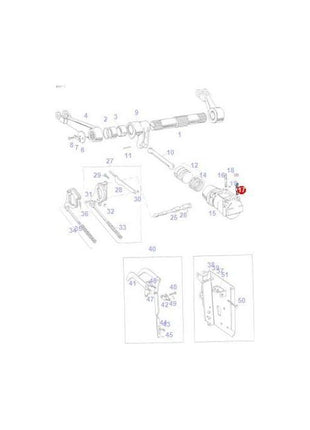 Massey Ferguson - Stud Lift Cylinder - 832711M1 - Farming Parts